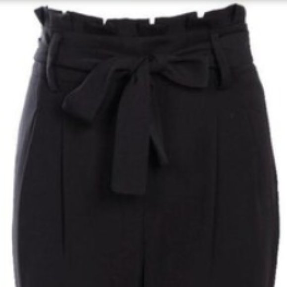 NWT- Eliza Premium Paperbag Waist Tailored Trouser - Picture 3 of 6